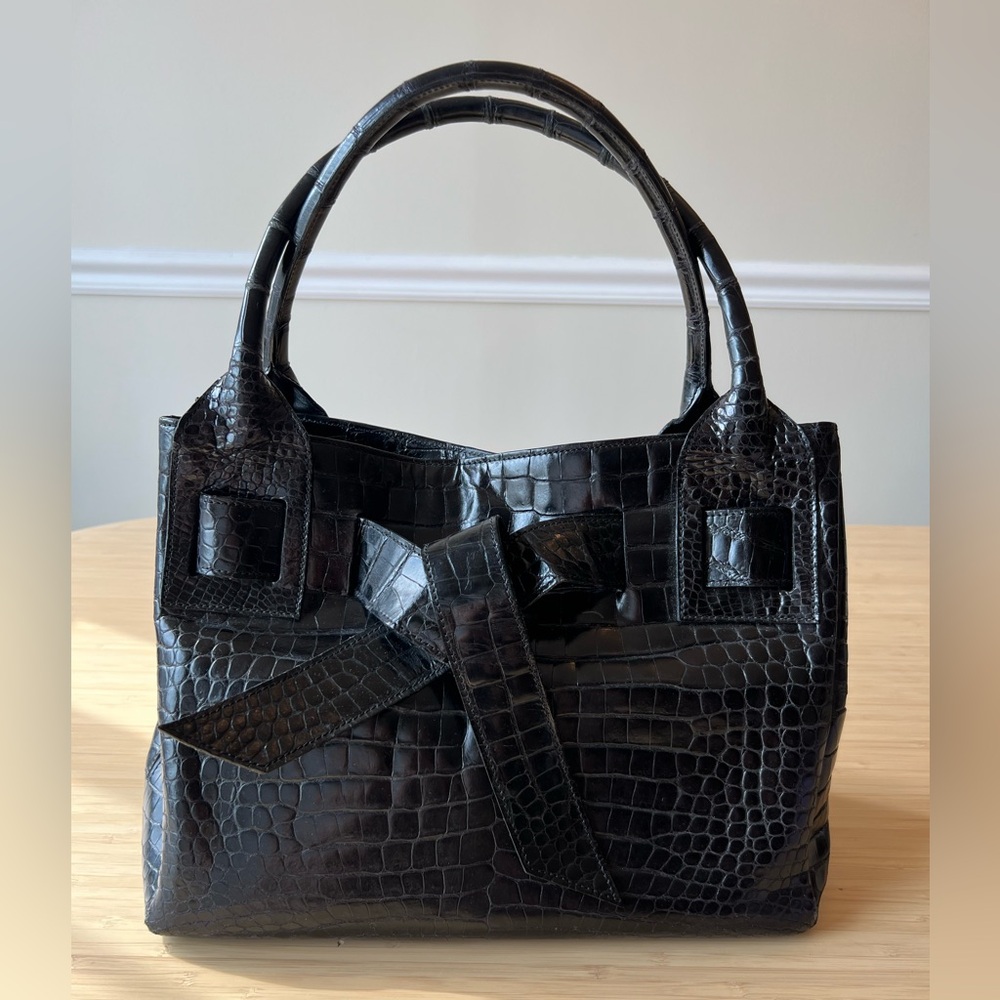 Giovanni Borri Crocodile Leather Handbag